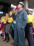 Anti fracking Protest Manchester Airport